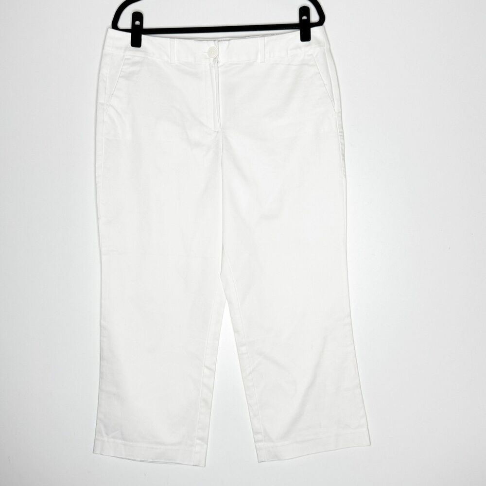 New Ann Taylor The Crop Pants White Women's Size 12